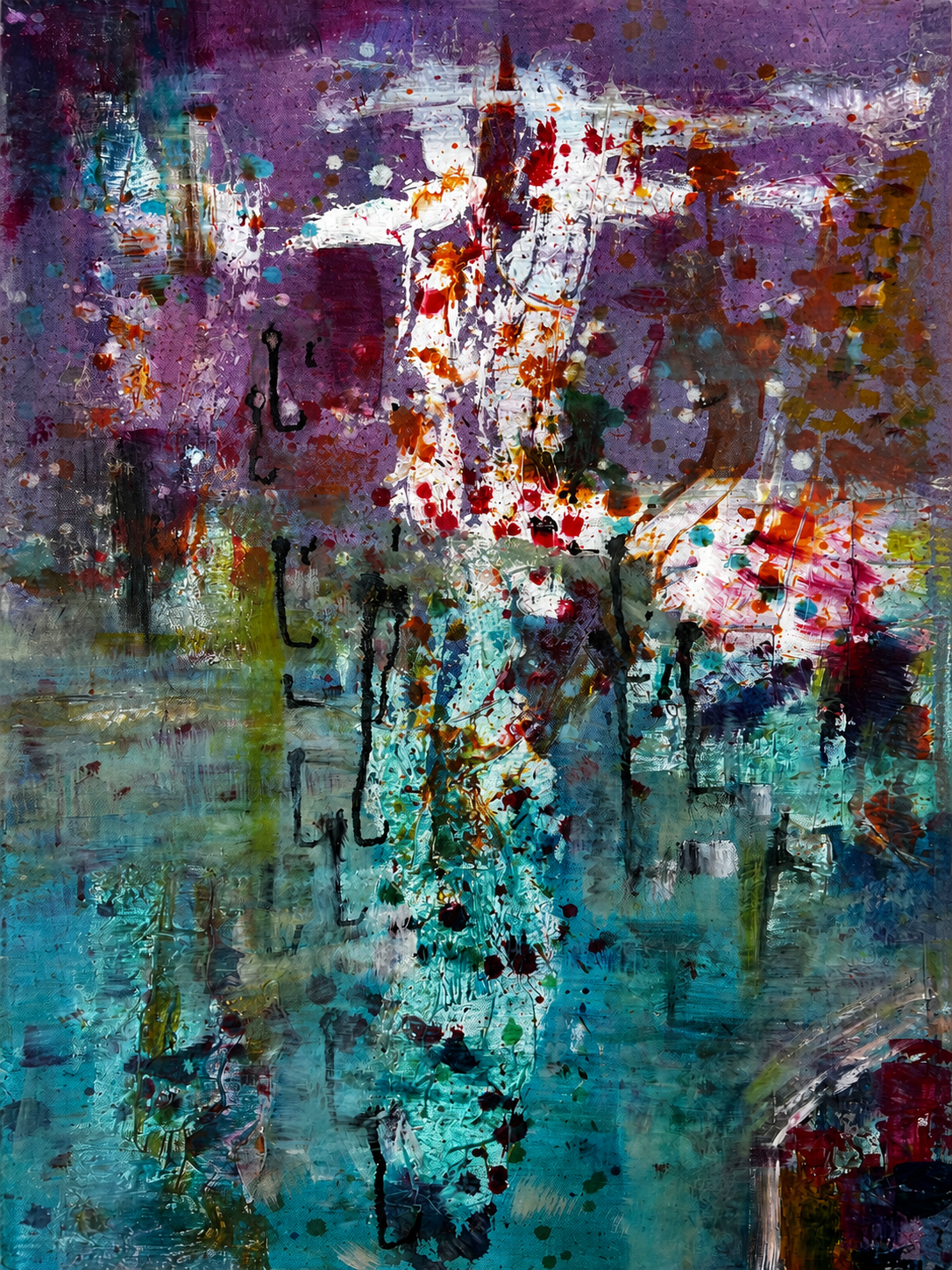 Inner Depth I, Mixed media on canvas